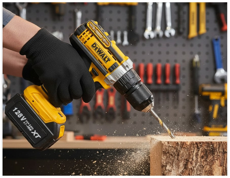 💪 Más Fuerza Real 128V: Taladro Percutor con Mandril Metálico de 1/2”