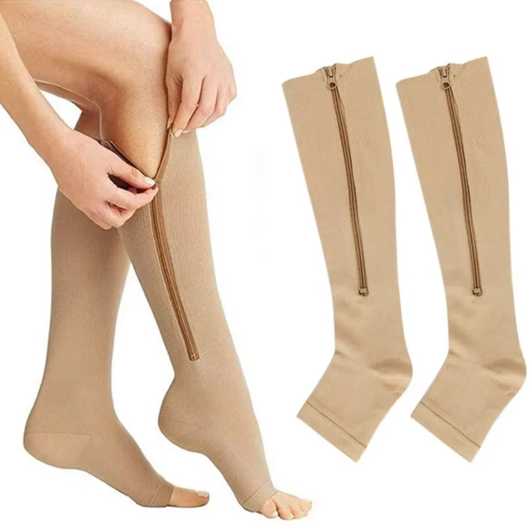 MEDIAS COMPRESIÓN CON CREMALLERA ✨🧦