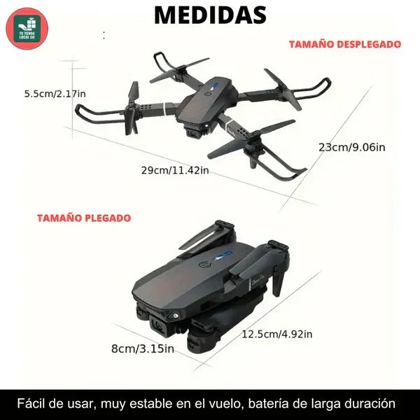 FlyDron™ 2026 - Doble Camara 4K Pro 2 Baterias