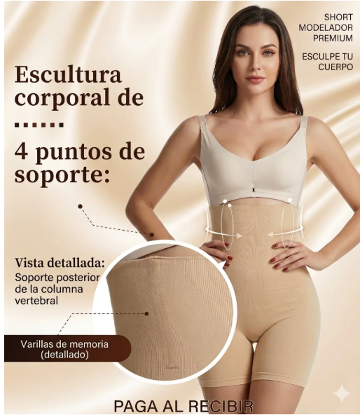 Faja Moldeadora Premium™ Tipo Short - Efecto Invisible