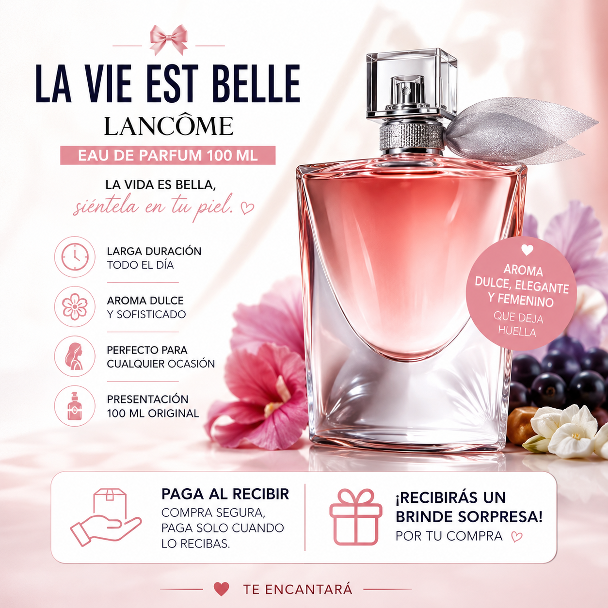 🥰 LA VIE EST BELLE LANCOME + NCLUYE OBSEQUIOS EXCLUSIVOS ✨ + [PROMOCIÓN DE CUMPLEAÑOS]