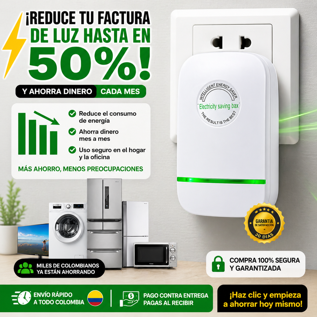 😱PROMO 2X1 en Ahorrador de energía + ENVÍO GRATIS! + PAGA AL RECIBIR 🔥