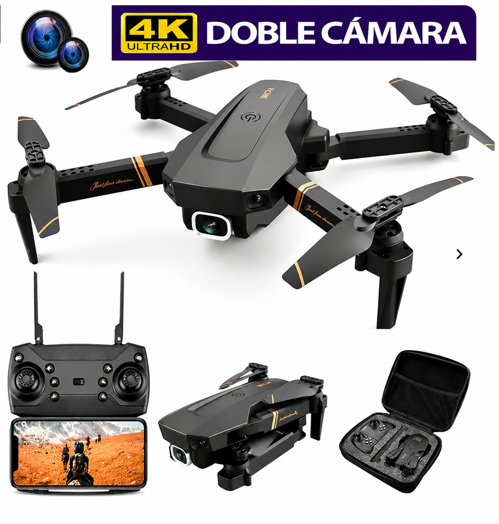 [OFERTA] - Dron E99 Max Sky Vision 4K + DOBLE BATERÍA + CONTROL PANTALLA CELULAR