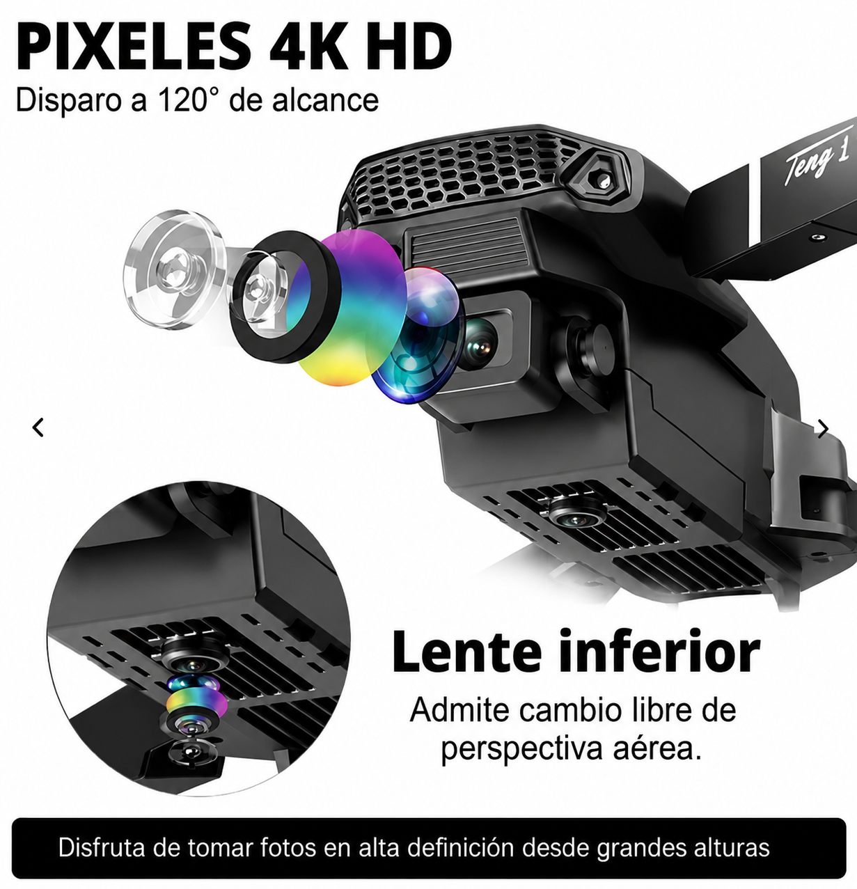 [OFERTA] - Dron E99 Max Sky Vision 4K + DOBLE BATERÍA + CONTROL PANTALLA CELULAR