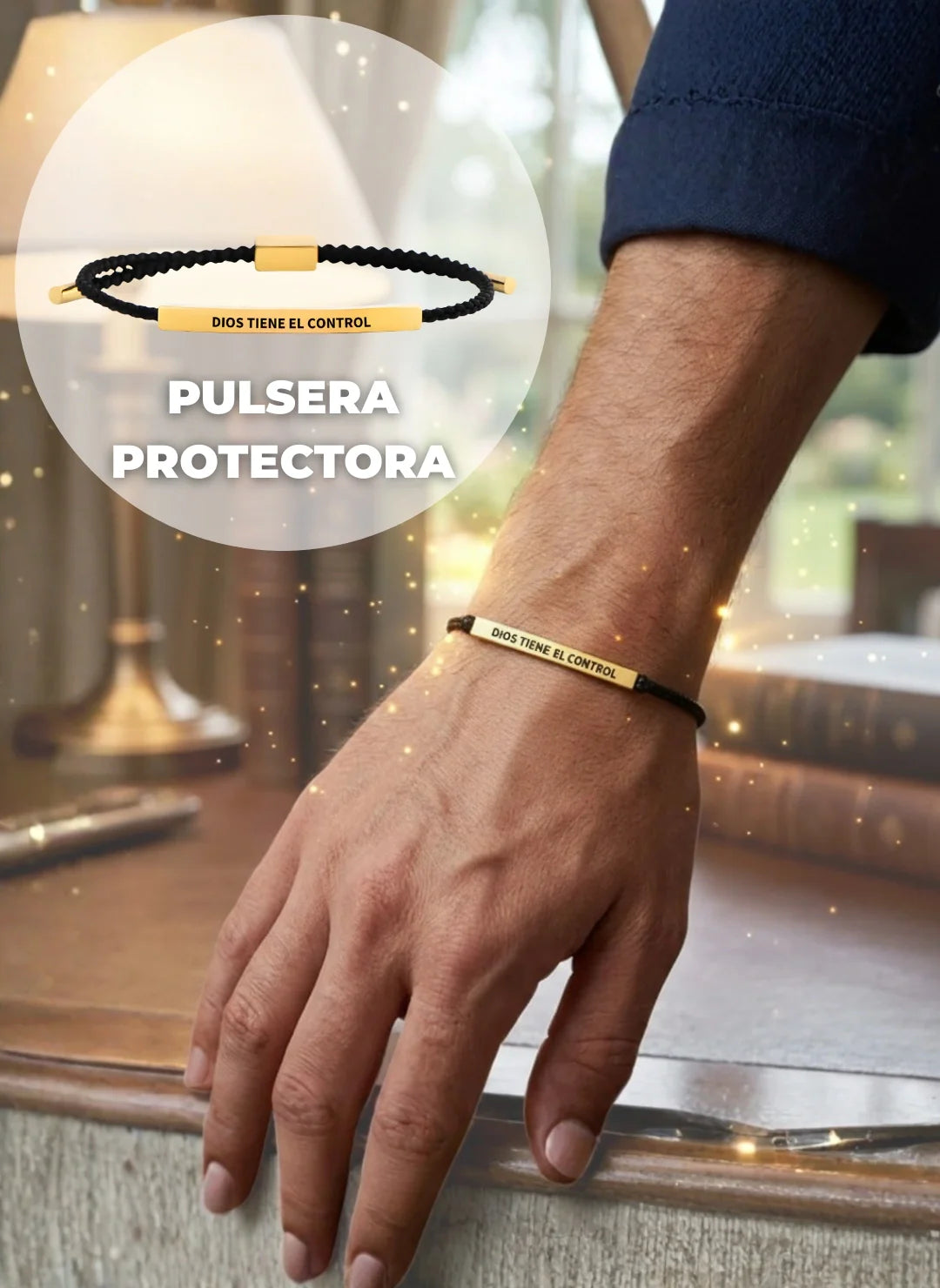 Pulsera "Dios tiene el Control" 18k