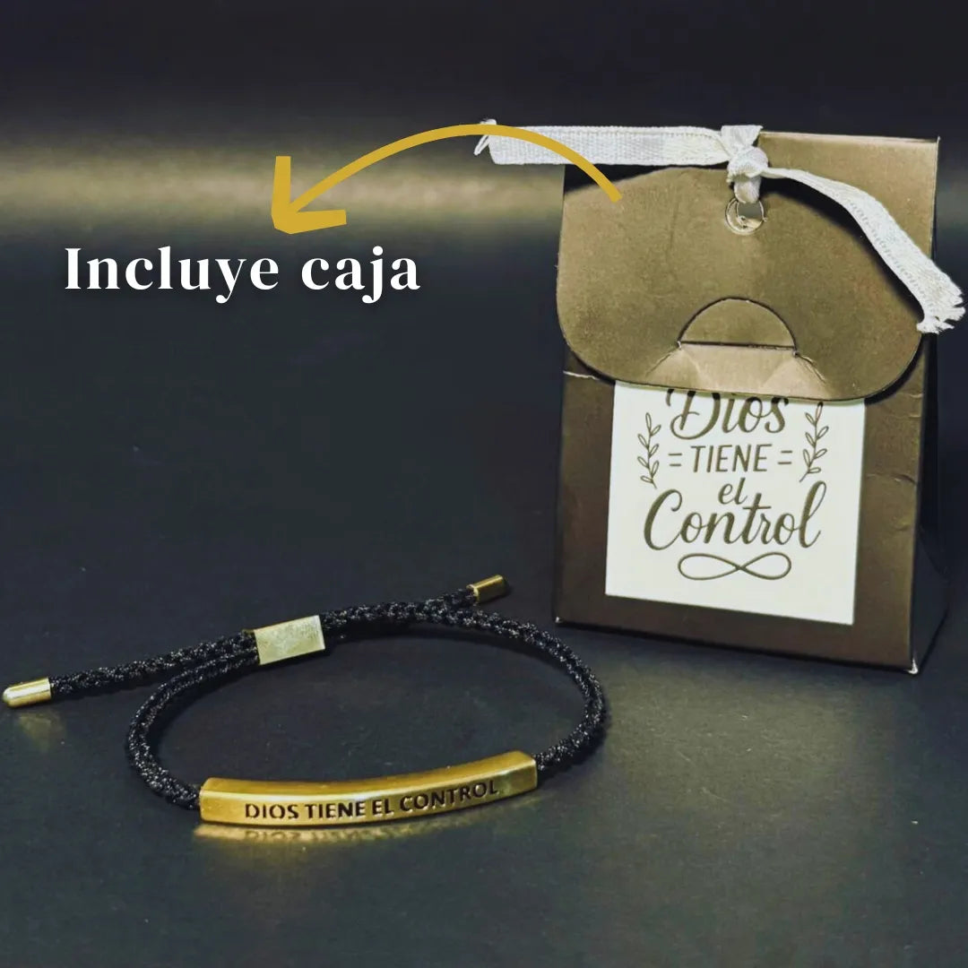 Pulsera "Dios tiene el Control" 18k