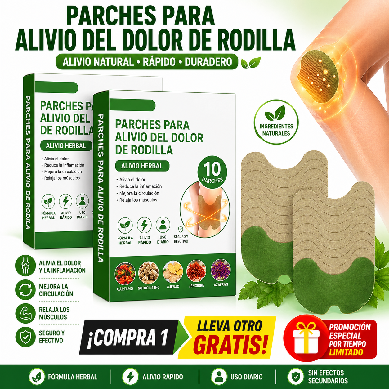 💥 Parches Para Dolores Articulares Y Musculares + Pague al Recibir + Envio Gratis